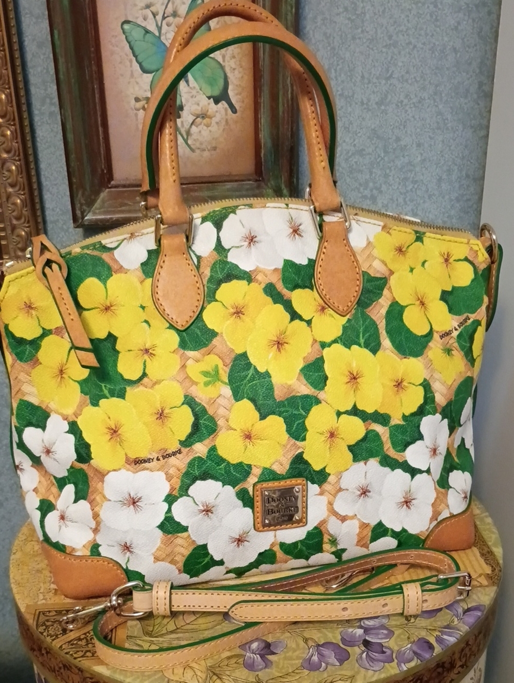 Dooney & Bourke floral domed satchel
